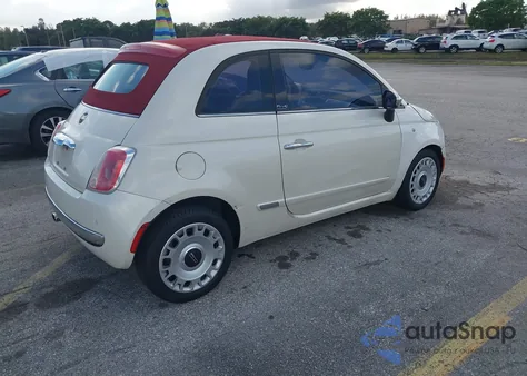 2012 Fiat 500C Lounge z USA, uszkodzony, nr VIN 3C3CFFER1CT187850